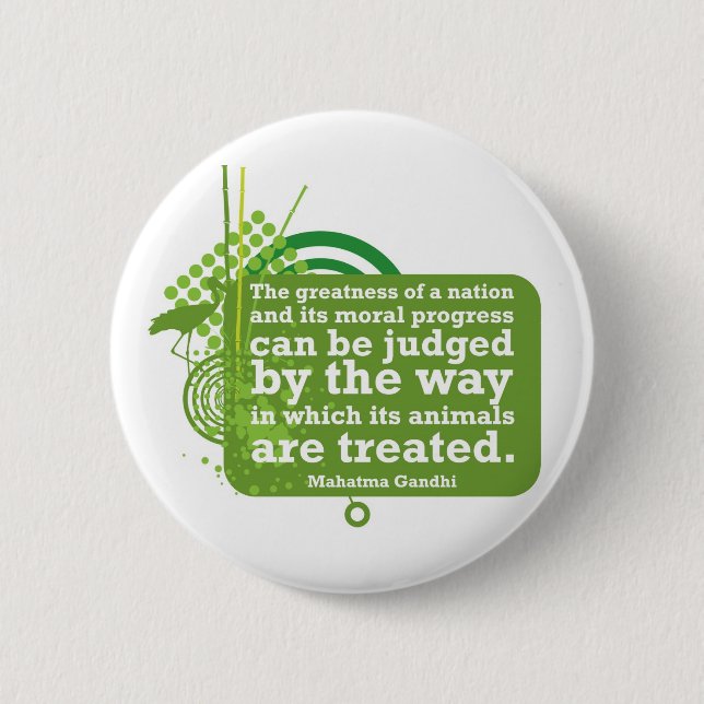 Mahatma Gandhi Quote 2 Inch Round Button (Front)