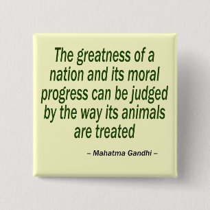 Mahatma Gandhi Quote 2 Inch Square Button
