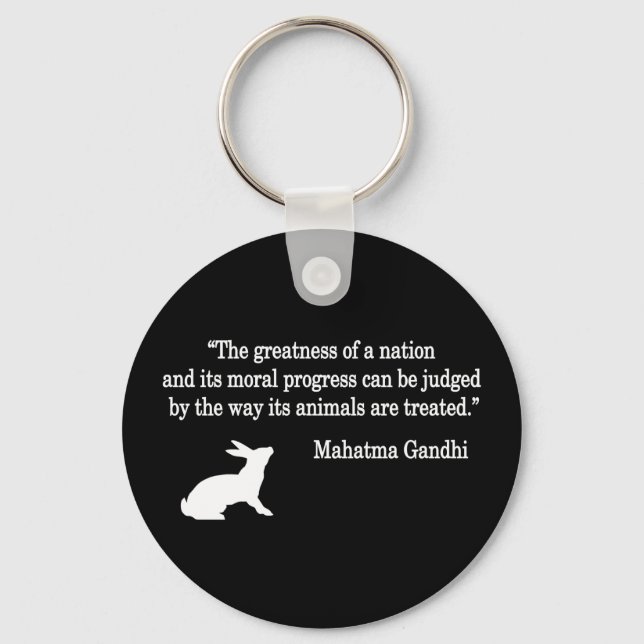 Mahatma Gandhi Quote Collection Keychain (Front)