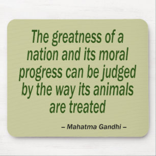 Mahatma Gandhi Quote Mouse Pad