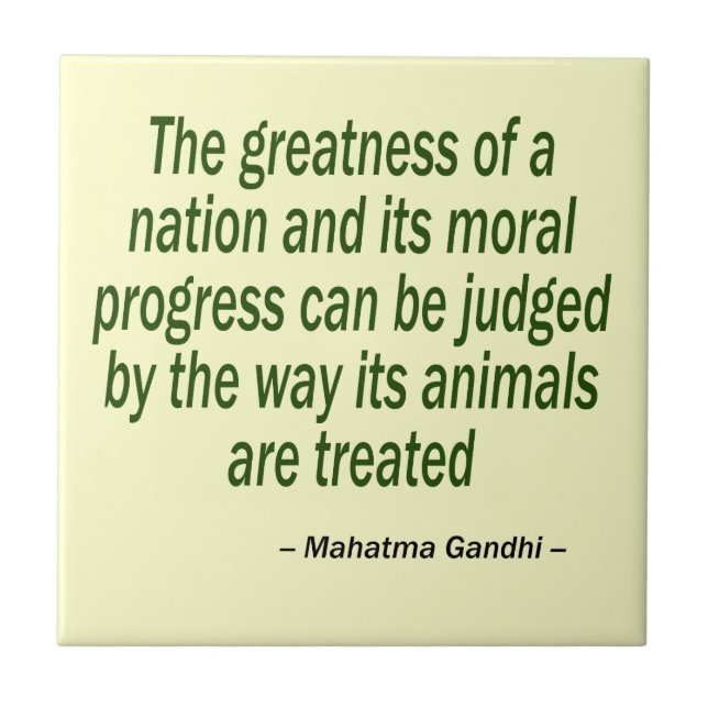 Mahatma Gandhi Quote Tile (Front)