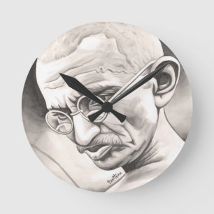 Mahatma Gandhi Round Clock
