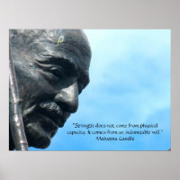 Mahatma Gandhi - Strength quote