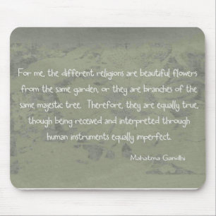 Mahatma Ghandi Quote Mouse Pad