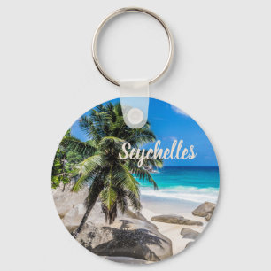 Mahe Seychelles Carana Beach gift Keychain