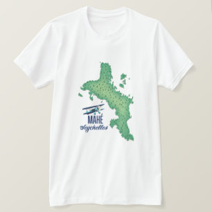Mahé, Seychelles Vintage map T-Shirt