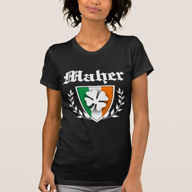 Maher Shamrock Crest T-Shirt (Front)