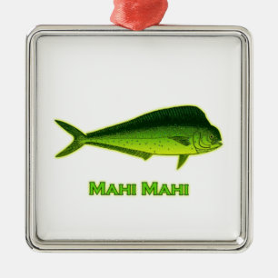 Mahi Mahi Fish Metal Ornament