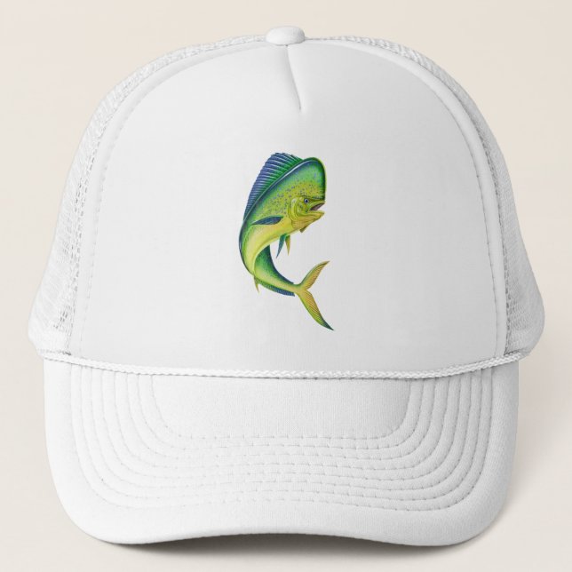 mahi mahi Fish Tank Tops | Fish Tanks for Men/Wome Trucker Hat (Front)