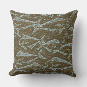 Mahimahi fish pillow