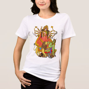 Mahishasur Mardini Durga T-Shirt Tri-Blend Shirt