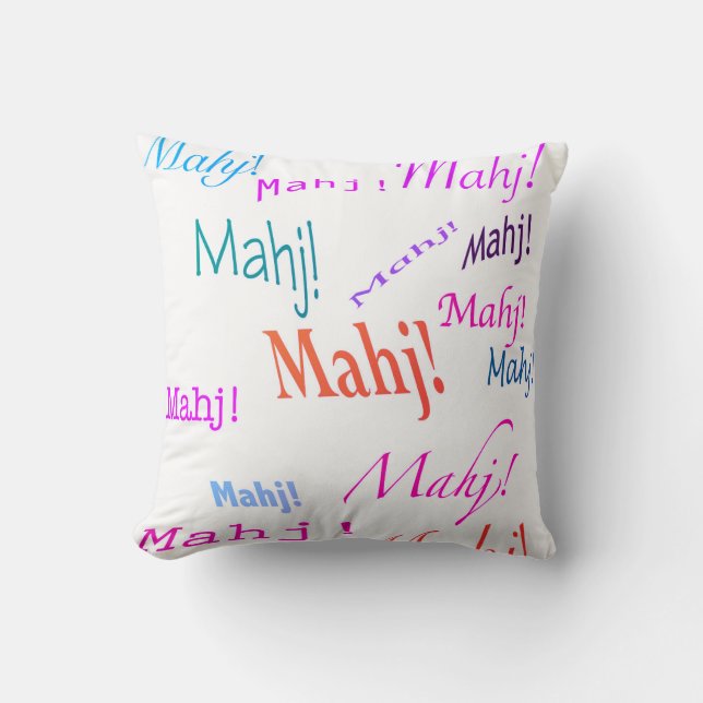 Mahj ! Coussin (Recto)