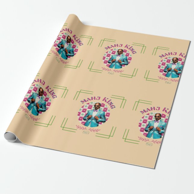 MAHJ KING Snoop Dogg wRAPPING paper Humour Mahjong (Unrolled)