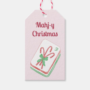 Mahj-y Christmas Mahjong Gift Tags