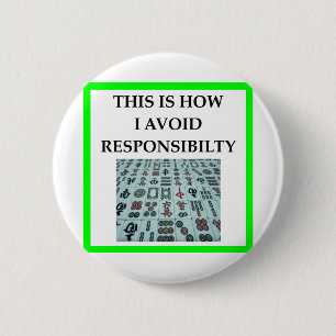 MAHJOMG 2 INCH ROUND BUTTON