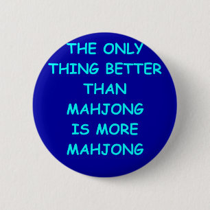 mahjong 2 inch round button
