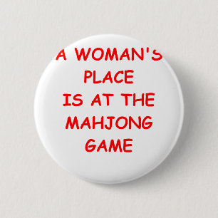 mahjong 2 inch round button