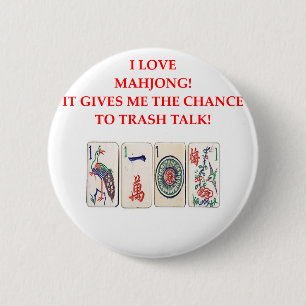 MAHJONG 2 INCH ROUND BUTTON