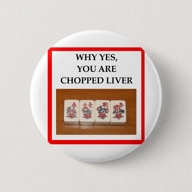 MAHJONG 2 INCH ROUND BUTTON (Front)