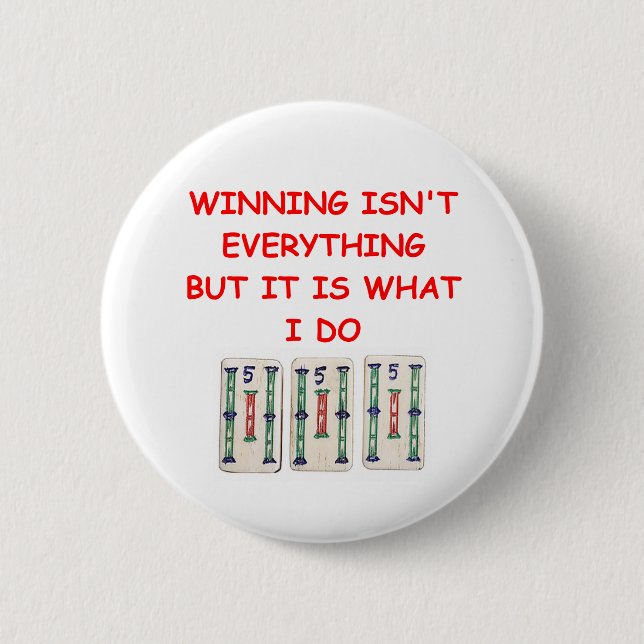 MAHJONG 2 INCH ROUND BUTTON (Front)