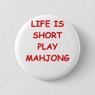 mahjong 2 inch round button