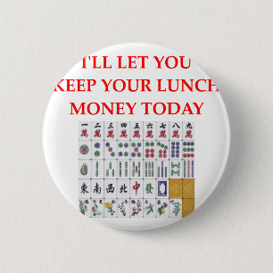 mahjong 2 inch round button