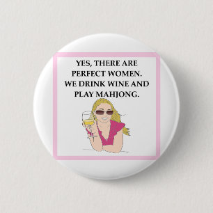 MAHJONG 2 INCH ROUND BUTTON