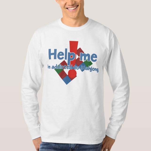 Mahjong Addict's long sleeve t-shirt (Front)