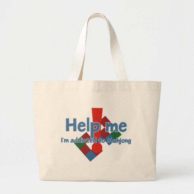 Mahjong Addict's tote bag (Front)