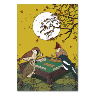Mahjong birds playing Game Table Number