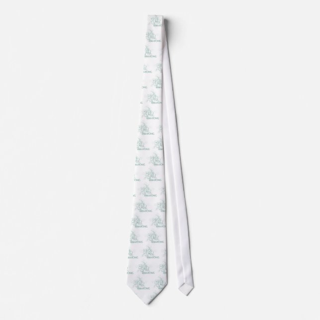 mahjong blue tie (Front)