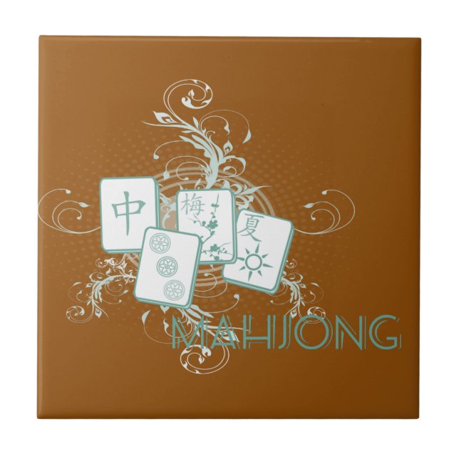 mahjong blue tile (Front)