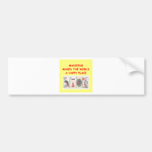 mahjong bumper sticker
