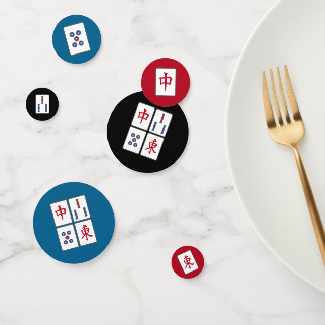 Mahjong Carreaux de jeu DesignTable Confetti (Groupe)