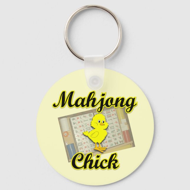 Mahjong Chick #2 Keychain (Front)