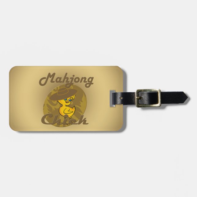 Mahjong Chick #6 Luggage Tag (Front Horizontal)