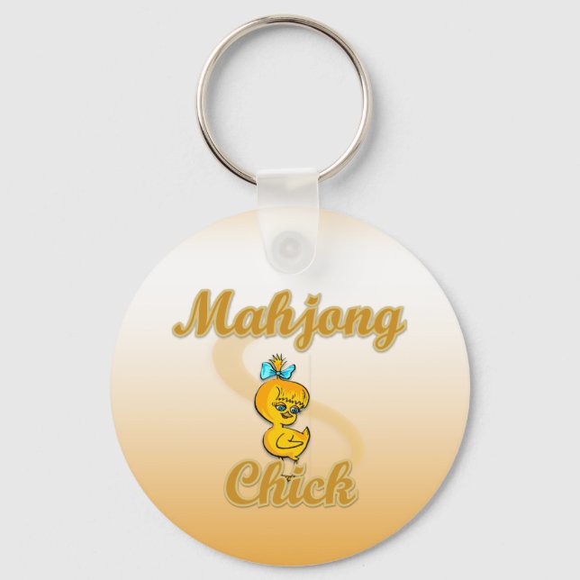 Mahjong Chick Keychain (Front)