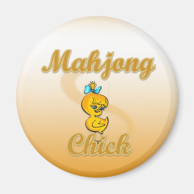 Mahjong Chick Magnet (Front)