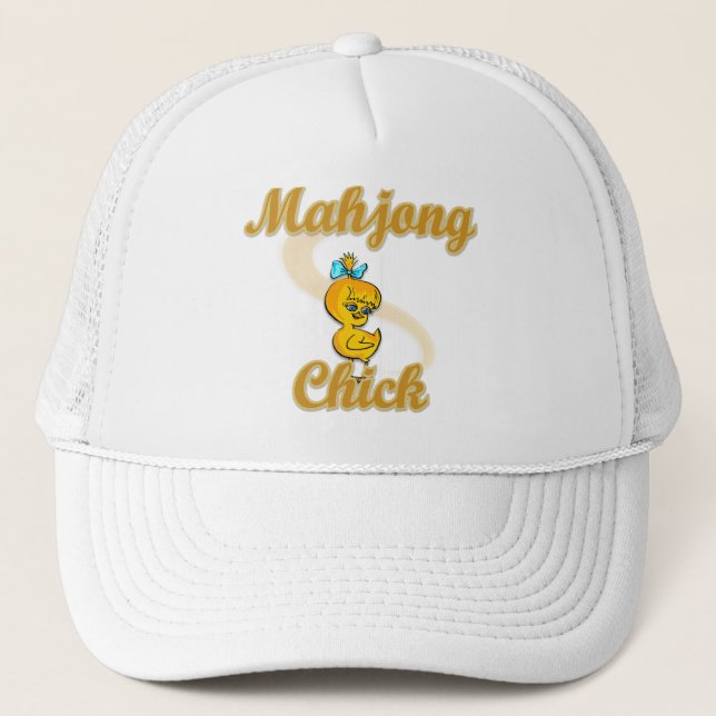 Mahjong Chick Trucker Hat (Front)