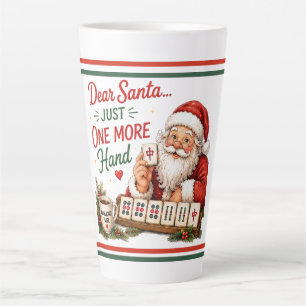 Mahjong Christmas Humour  Latte Mug