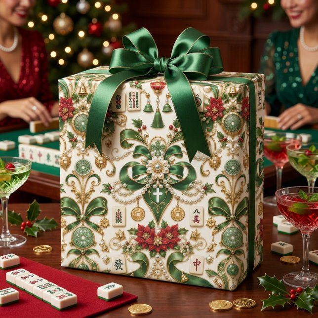 Mahjong Christmas Wrapping Paper (Creator Uploaded)