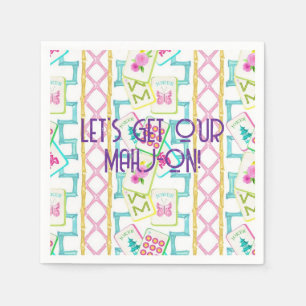 MAHJONG COCKTAIL NAPKINS