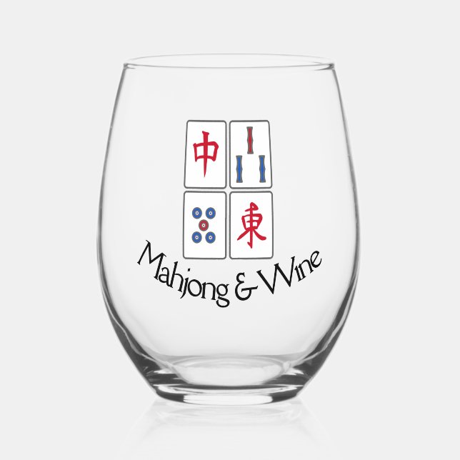 Mahjong Design Verre sans pierre (Recto)