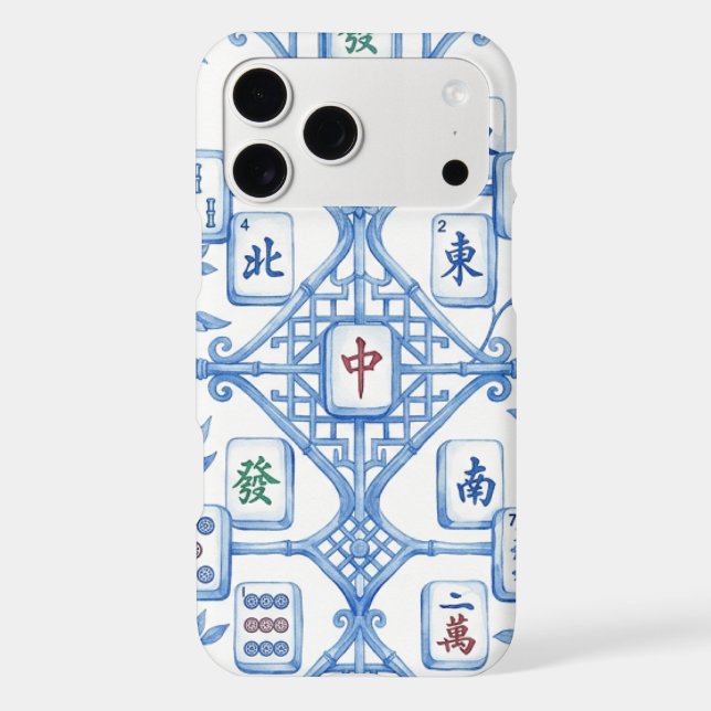 Mahjong elegant tile design (Back)
