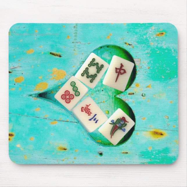 Mahjong fills my Heart mouse pad (Front)