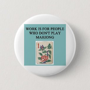 mahjong game player 2 inch round button