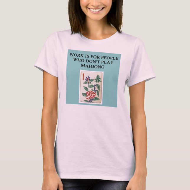 mahjong game player T-Shirt (Front)