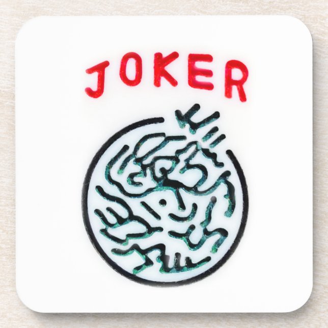 MahJong game symbol Joker tile Coaster (Front)