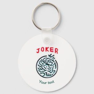 MahJong game symbol Joker tile Keychain