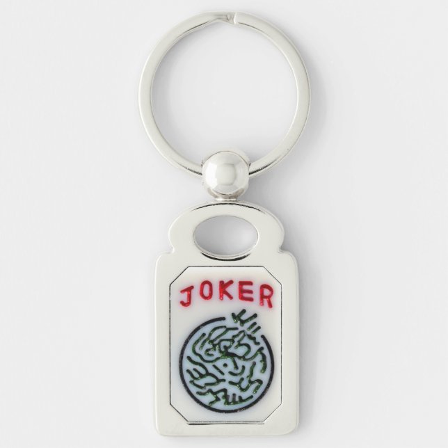 MahJong game symbol Joker tile Keychain (Front)